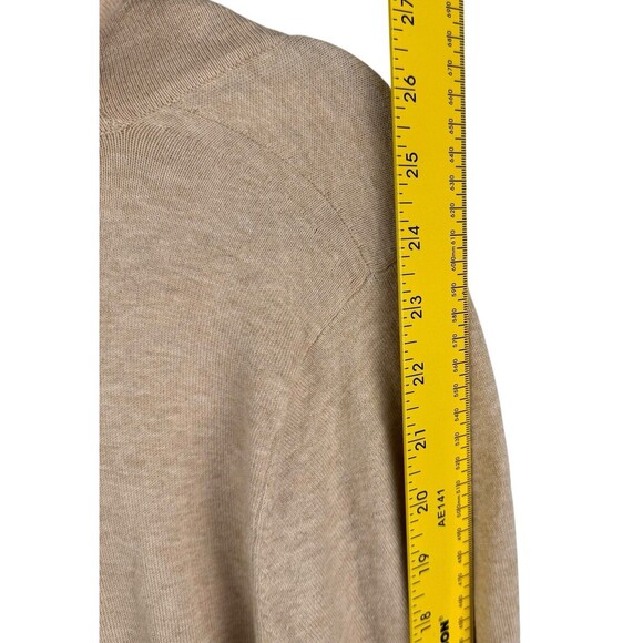 J McLaughlin Shirt Sweater Women's Medium Cowl Neck Modal Cotton Blend Beige - Picture 9 of 9